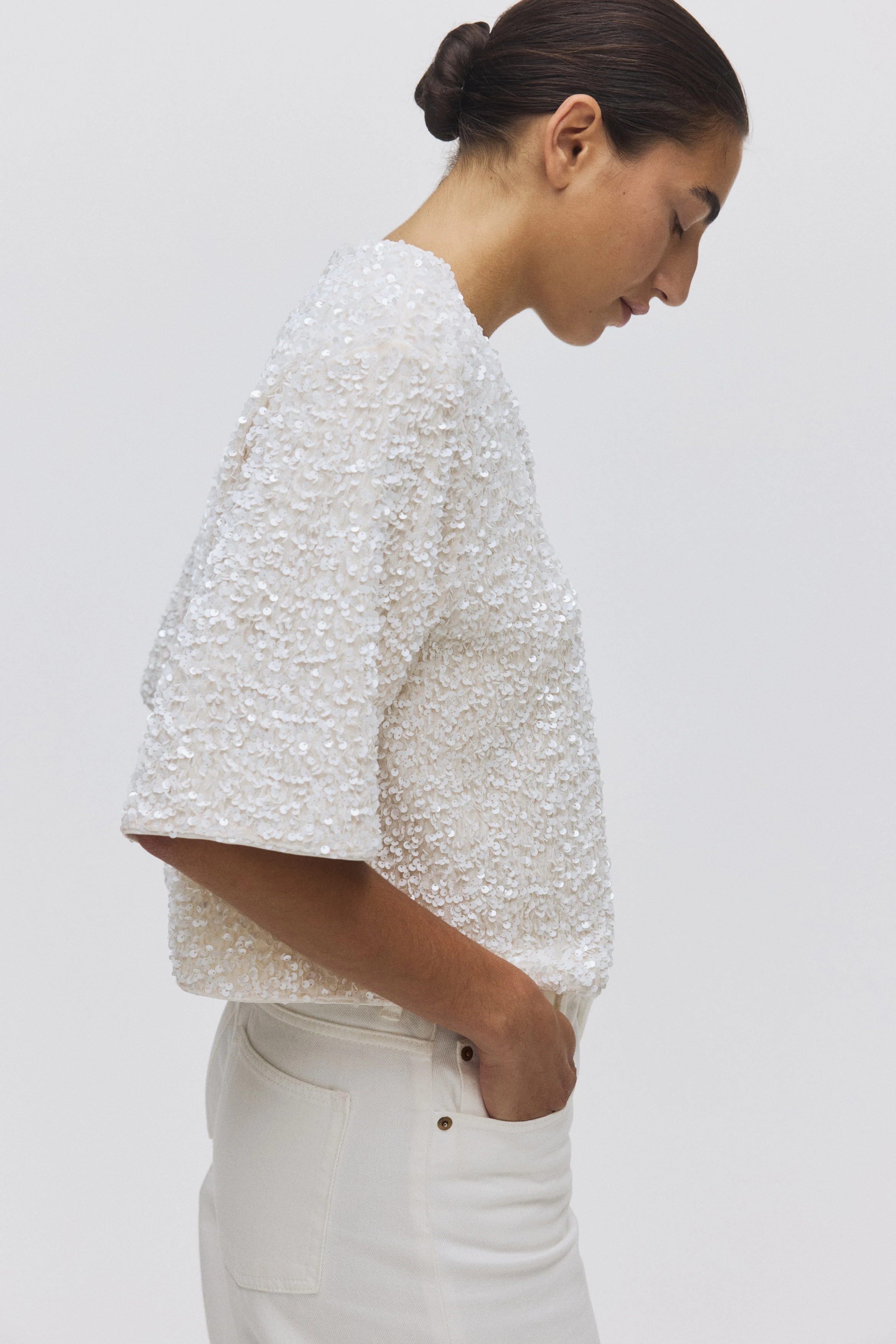 Sequined Cardigan - AI generated result