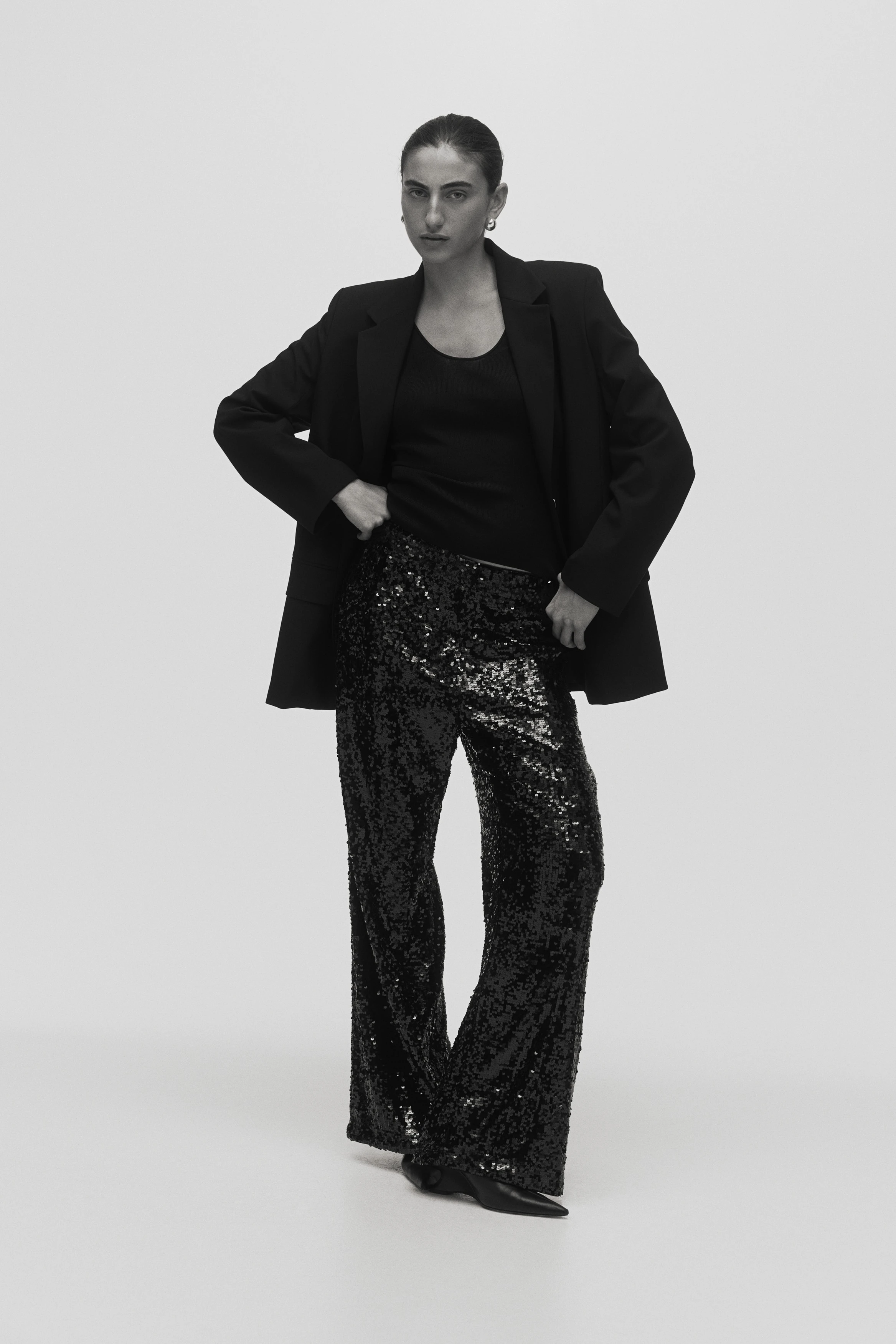 Sequined Pants - AI generated result